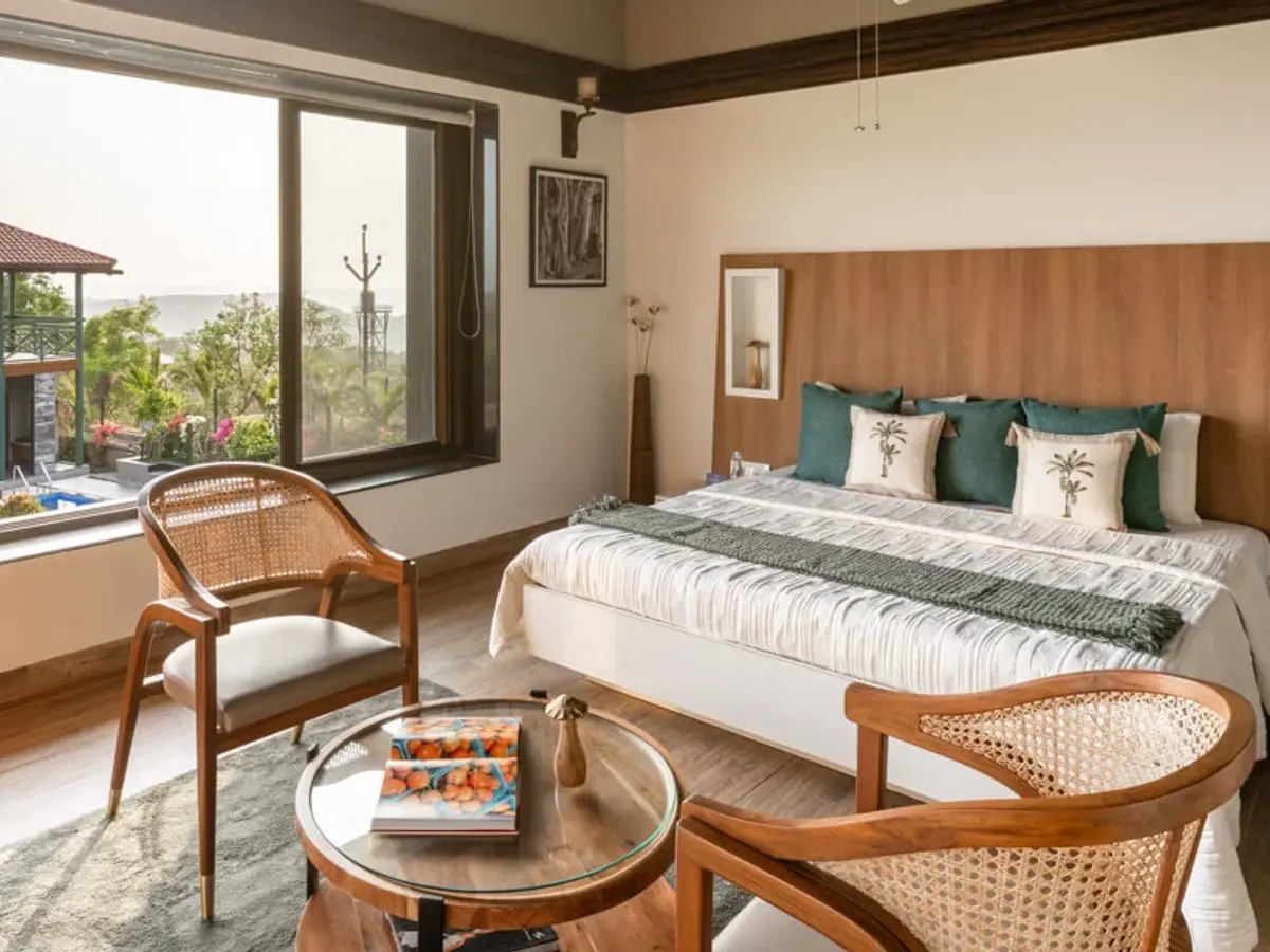 Bedroom with Views | Villa Myst | Lonavala