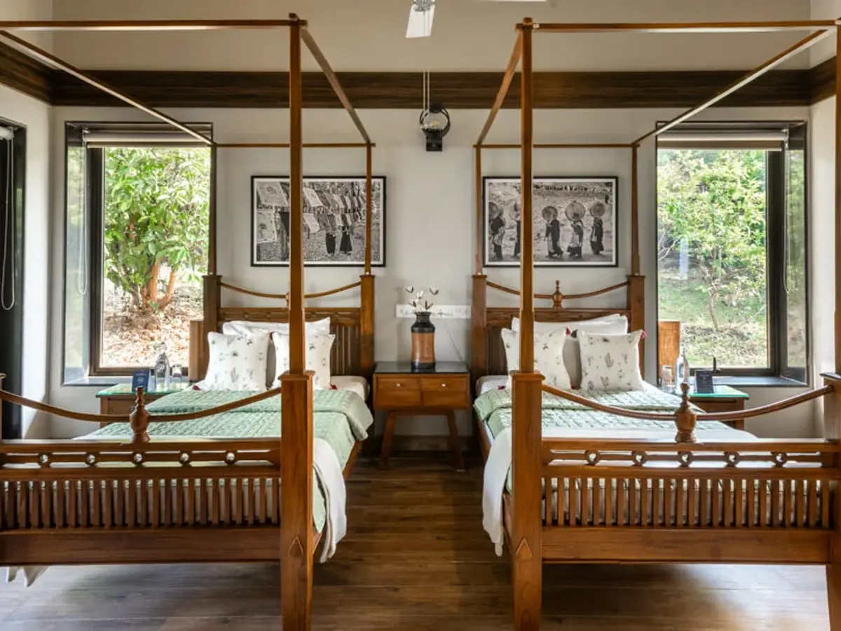 Twin Bedroom | Villa Myst | Lonavala
