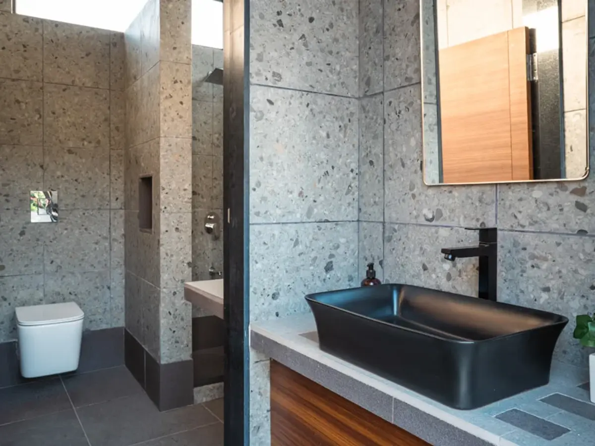 Poolside Bathroom | Villa Myst | Lonavala