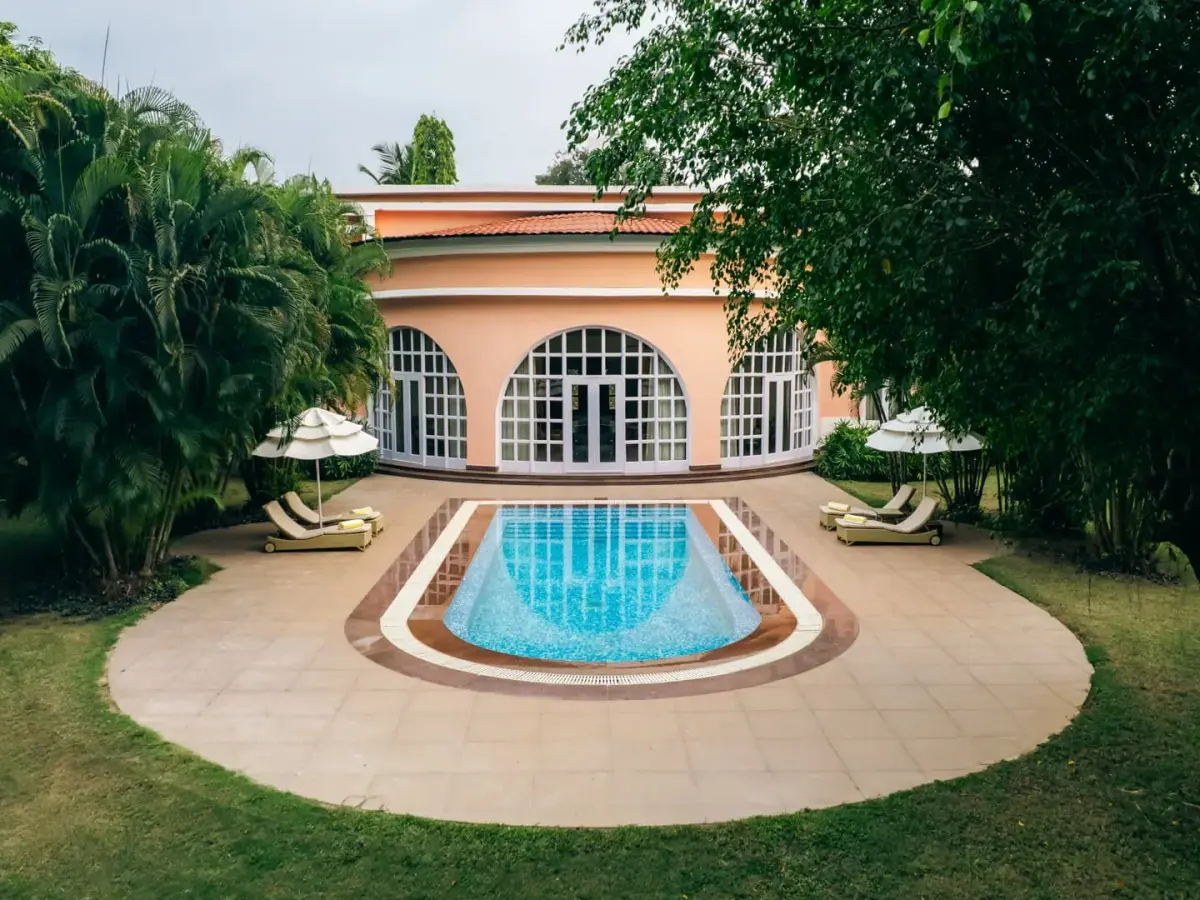 Evening Villa Facade | Villa in South Goa | Luxury villas in Goa
