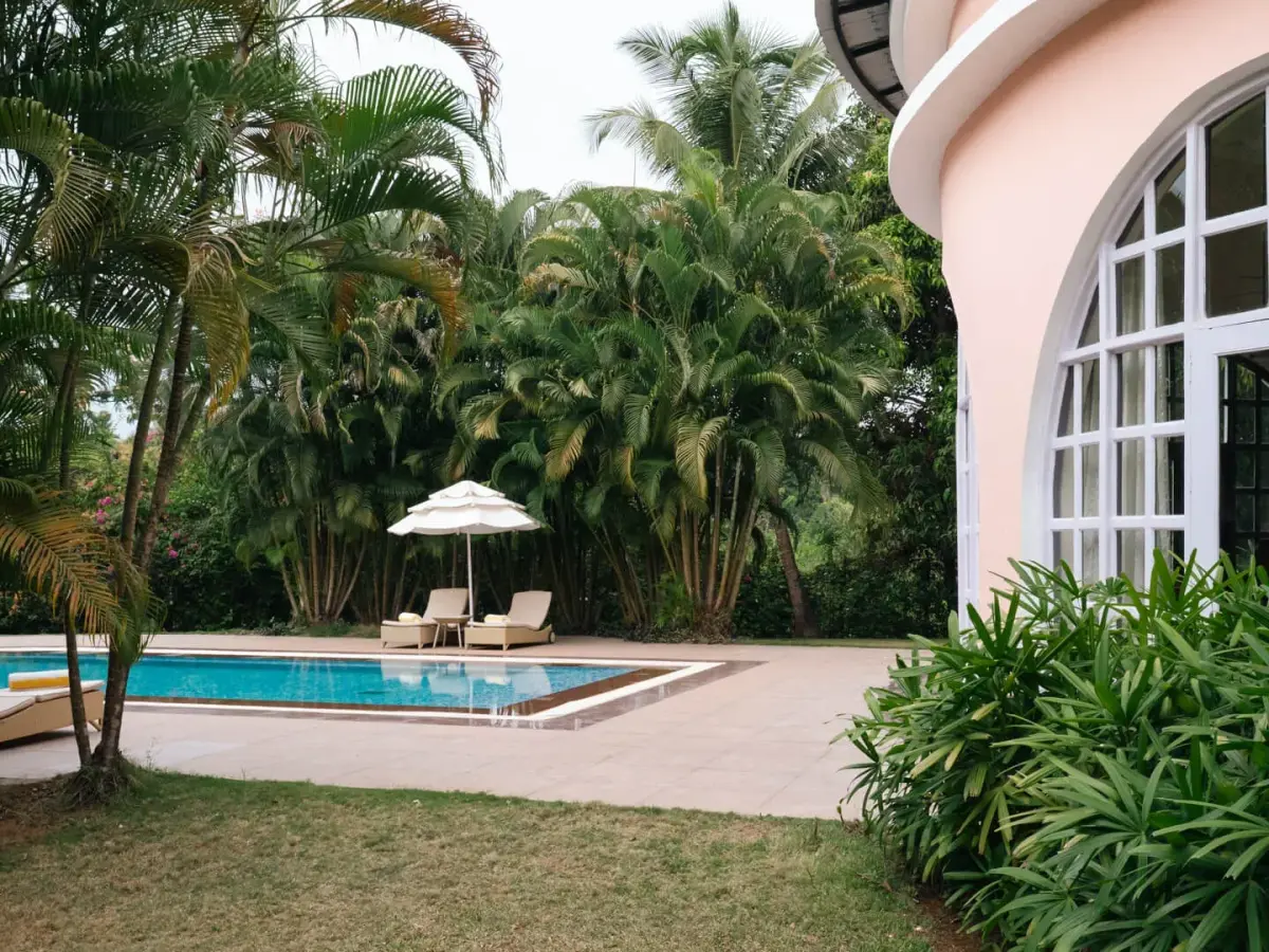 Poolside Garden | Villa in South Goa | Luxury villas in Goa