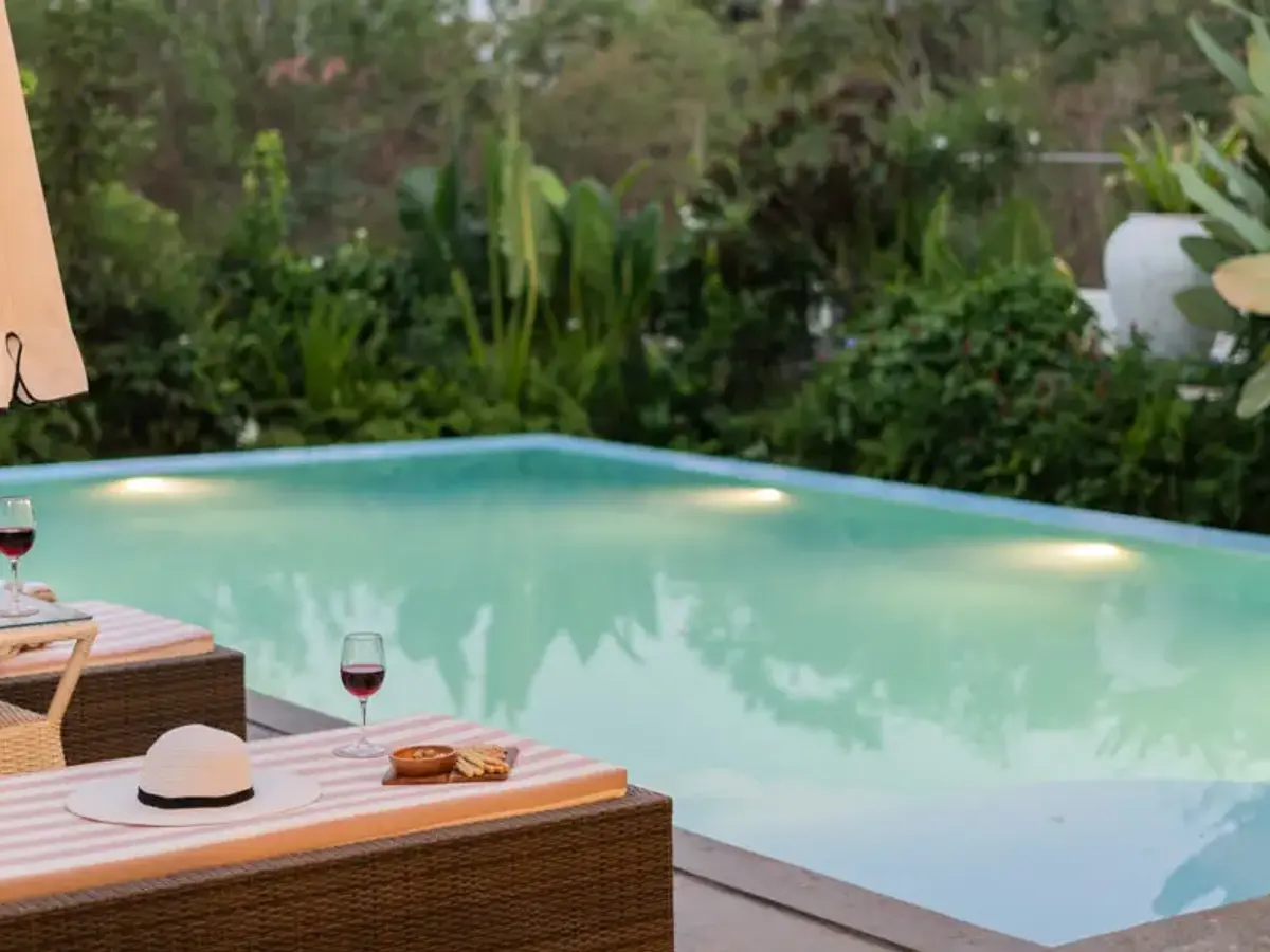 Poolside Lounging | Vitalda Serenity Villa, Goa