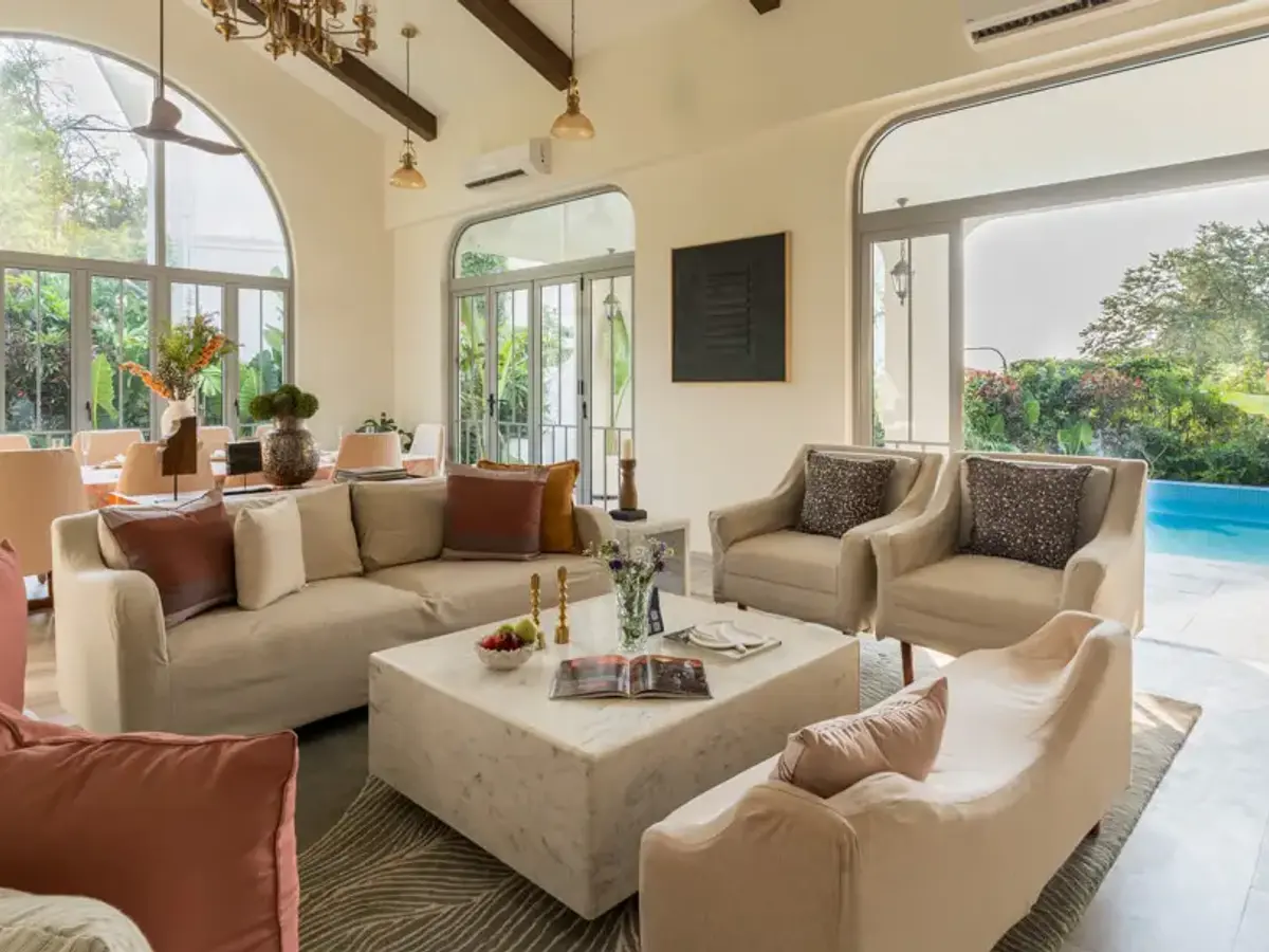 Living Area | Vitalda Serenity Villa, Goa