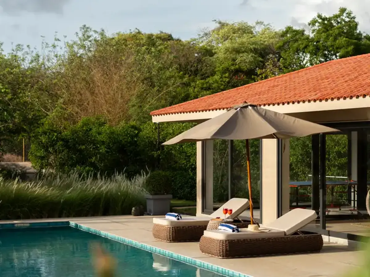 Poolside Lounging | Whispering Dew, Alibaug