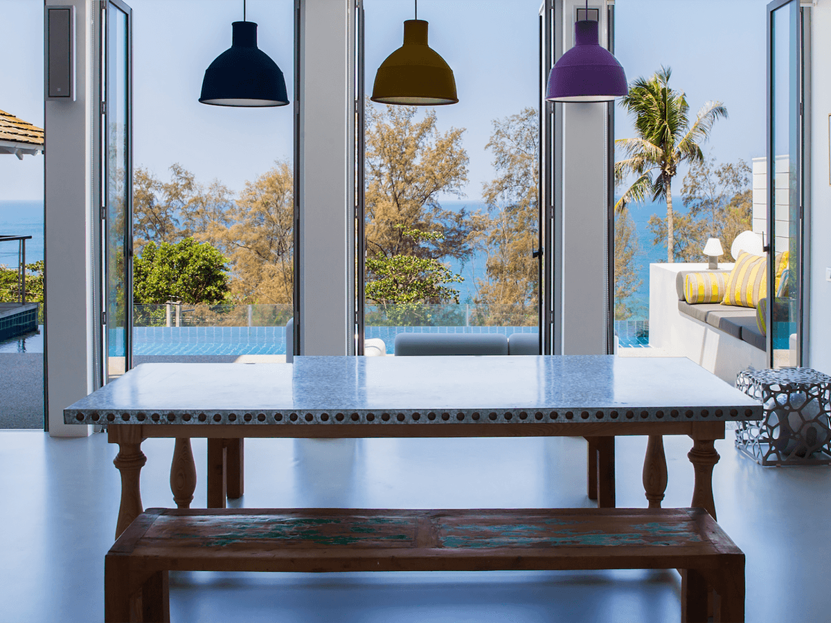 Villa Sammasan - Dining area with a view