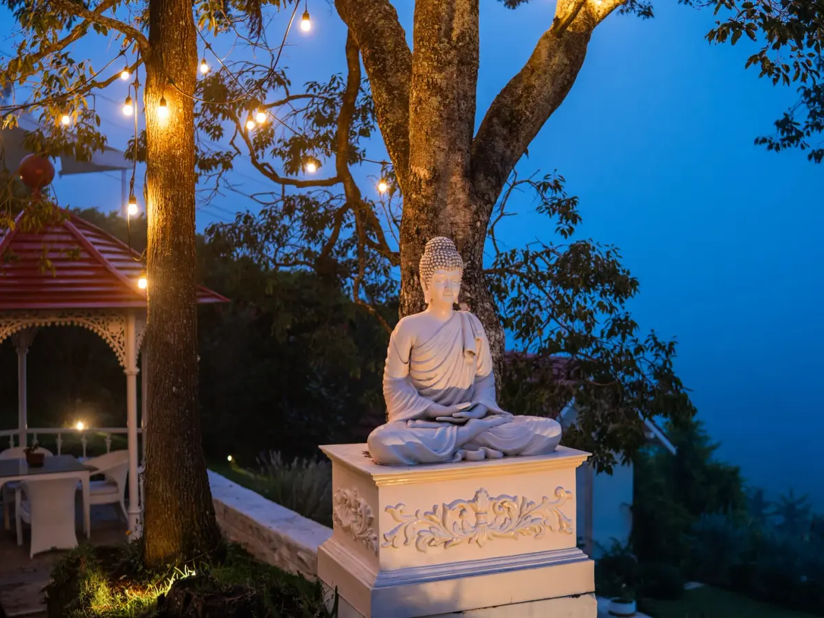 Evening Facade | Private villa | Villa Aikyam