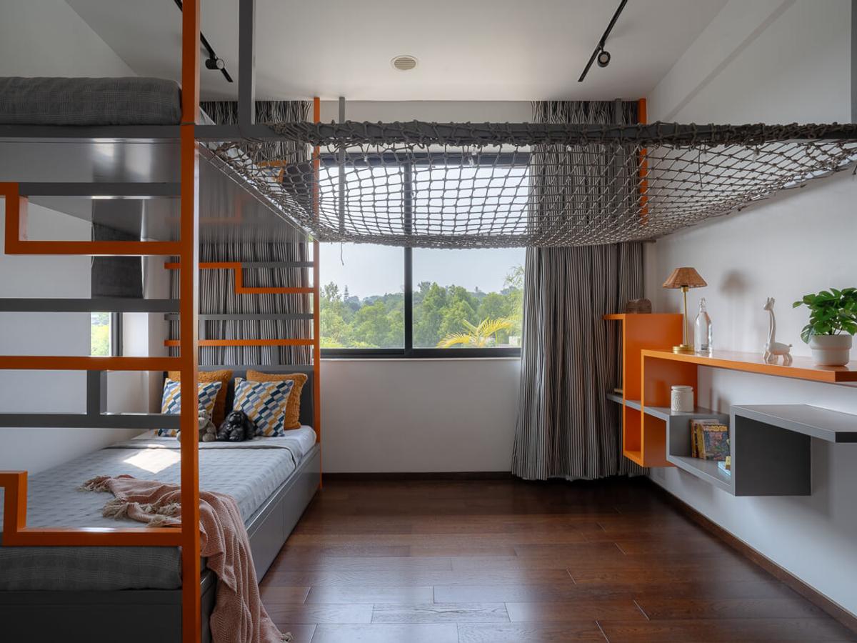 Kids Room with Bunk Beds | Bamboo Breeze by Lohono Stays