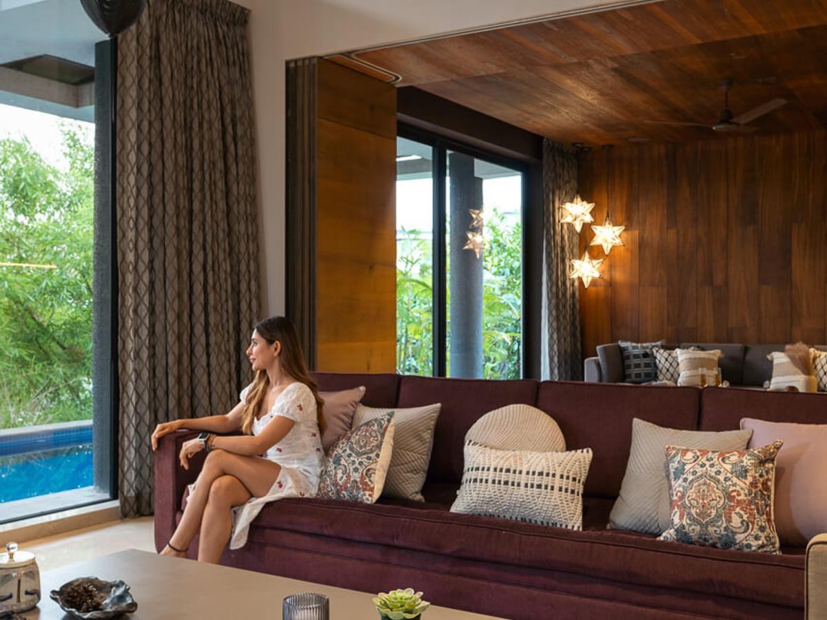 Living Area | Ground Floor - Bamboo Breeze by Lohono Stays