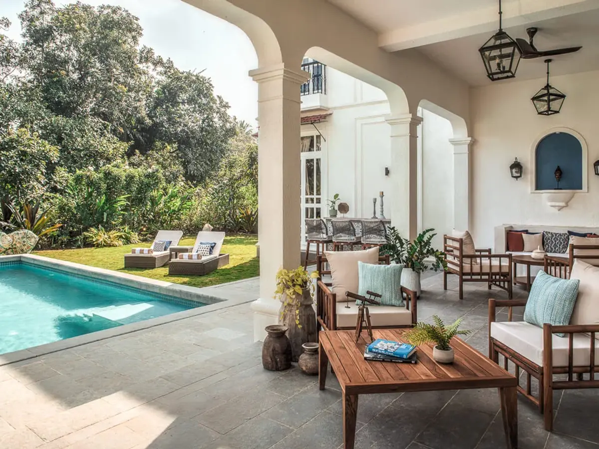 Poolside Area | Beleza Villa C by Lohono Stays