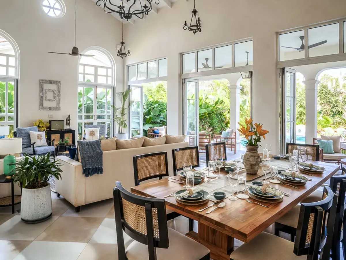 Living Area & Dining Area | Beleza Villa C by Lohono Stays