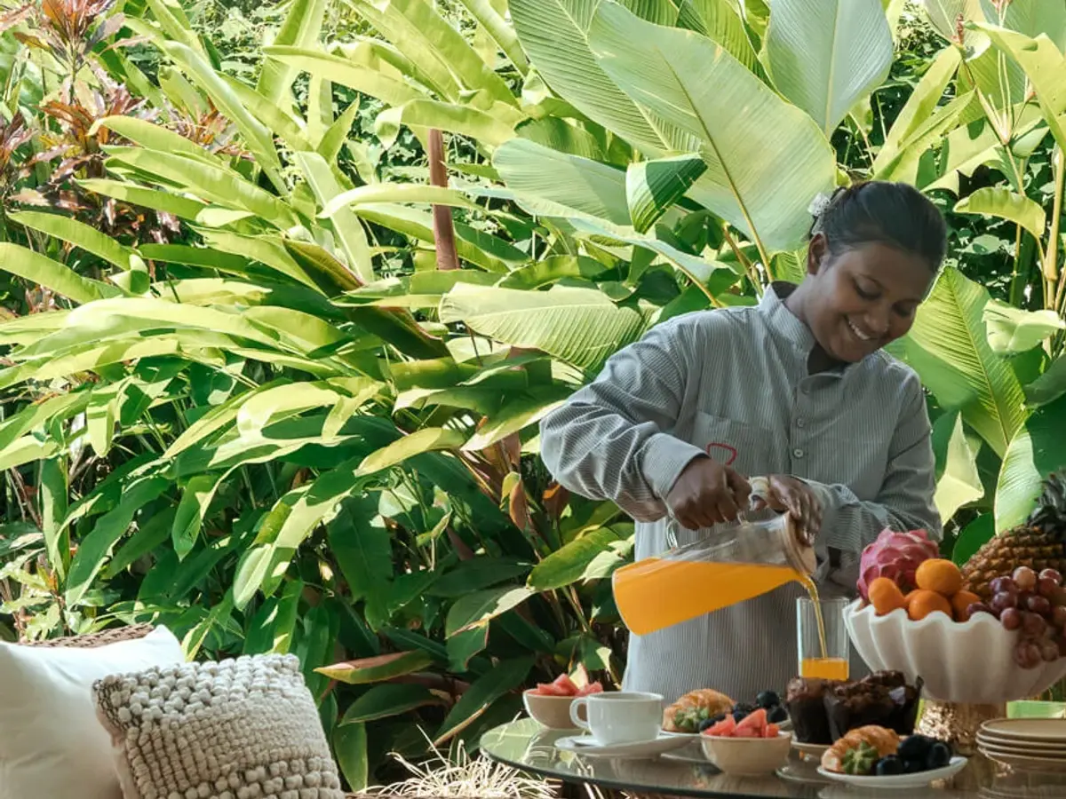 Outdoor Seating Area | Calisto Villa A by Lohono Stays