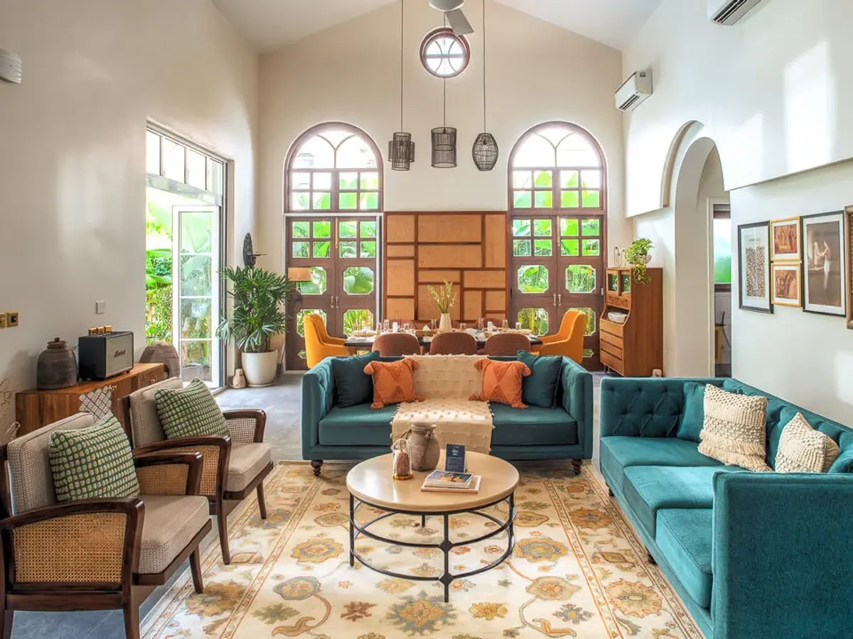 Living Area | Calisto Villa A by Lohono Stays