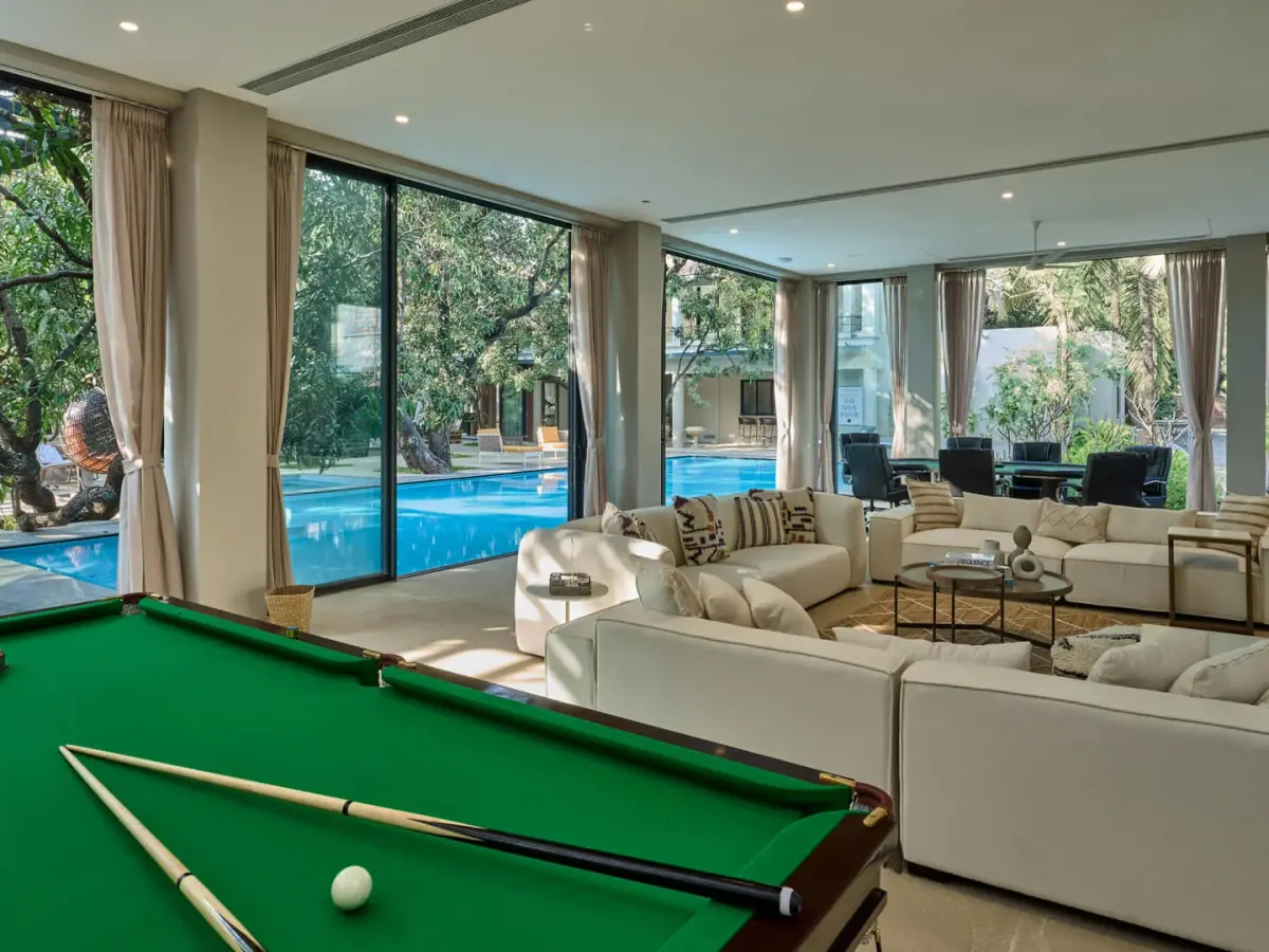 Lounging and Games Area | Hermes Coves by Lohono Stays