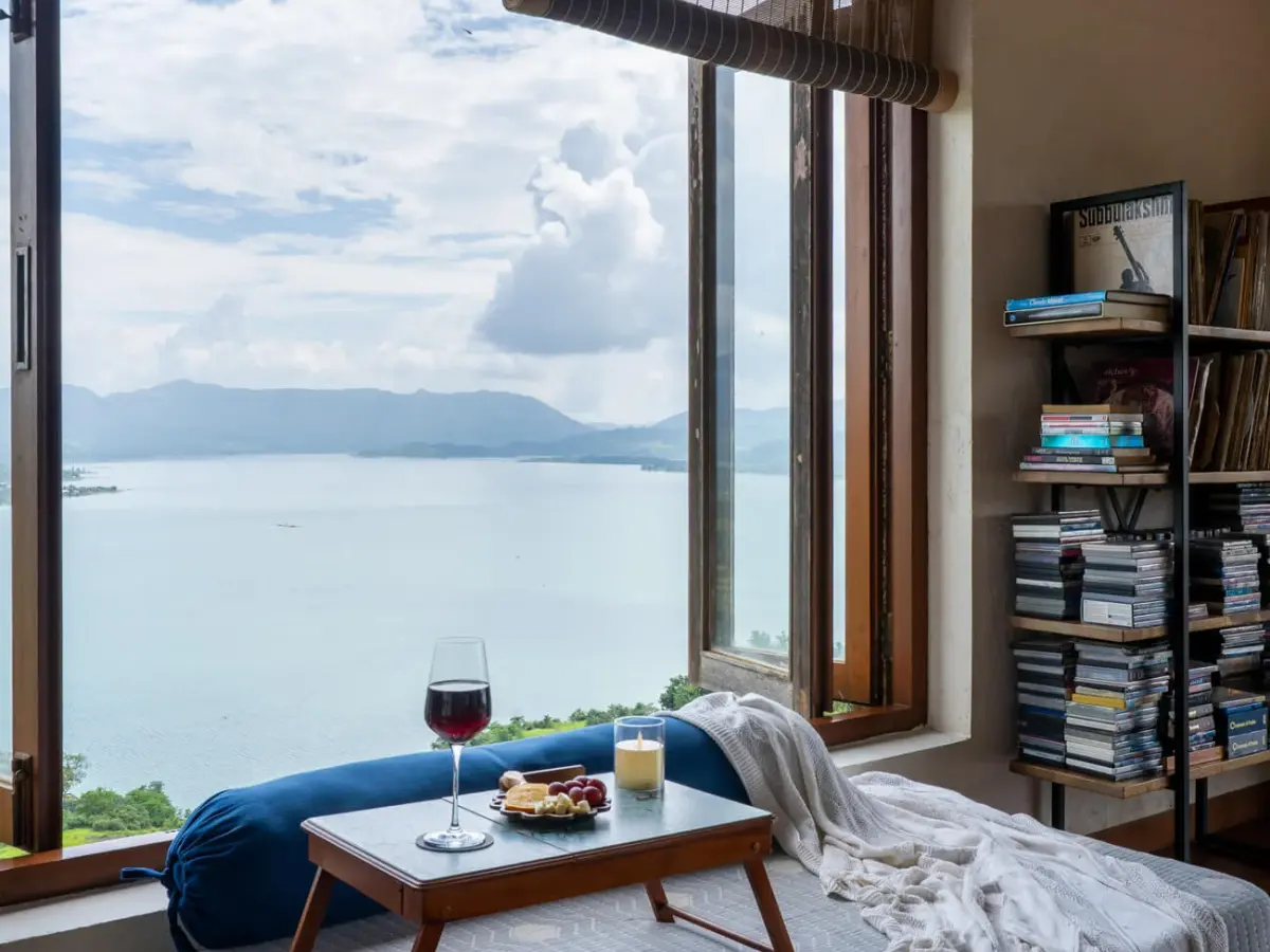 Lounge with Lake view | Om Anantha - Infinitum