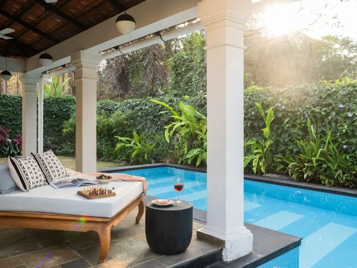 Poolside Seating - Regato D Villa in Goa | Lohono Stays