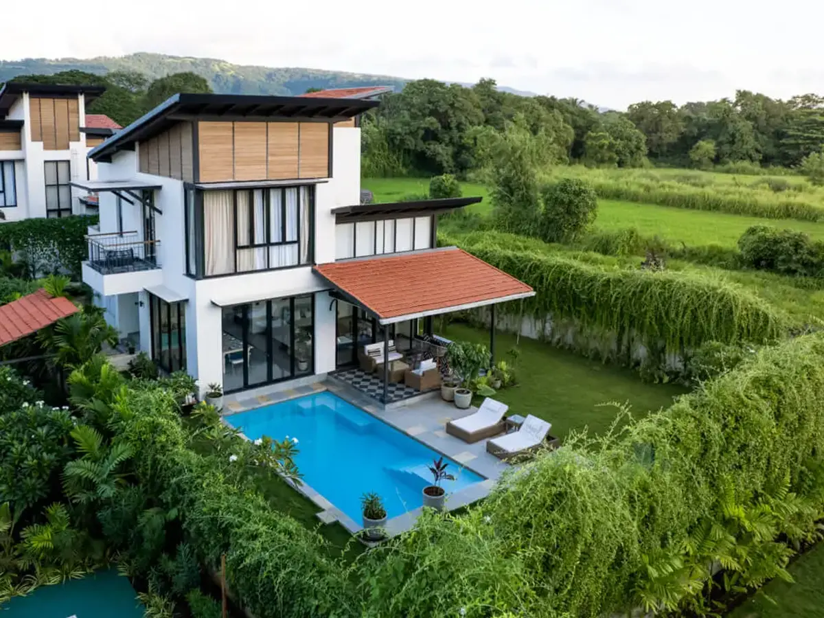 Aerial View | Siena Villa F by Lohono Stays
