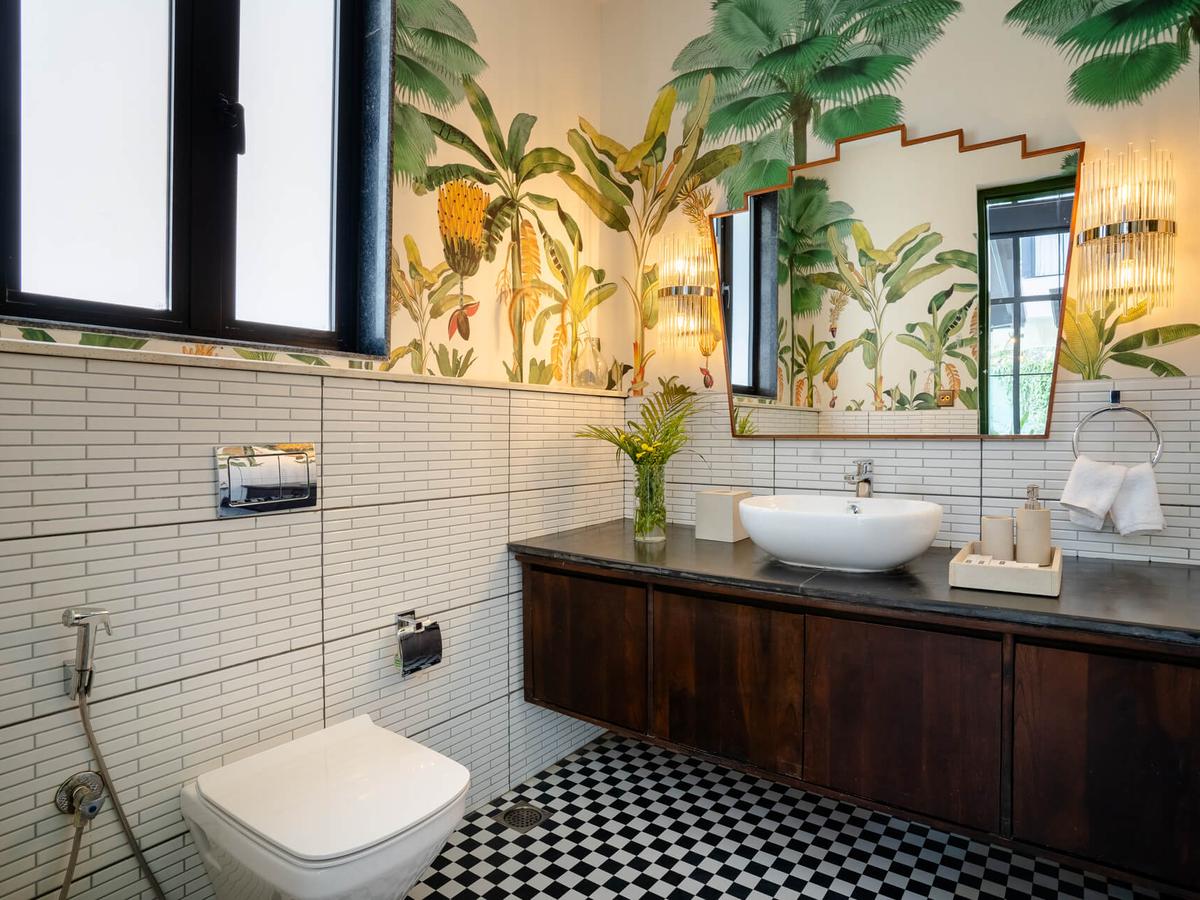 Powder Bathroom | Siena A - Villa In Alibaug | Lohono Stays