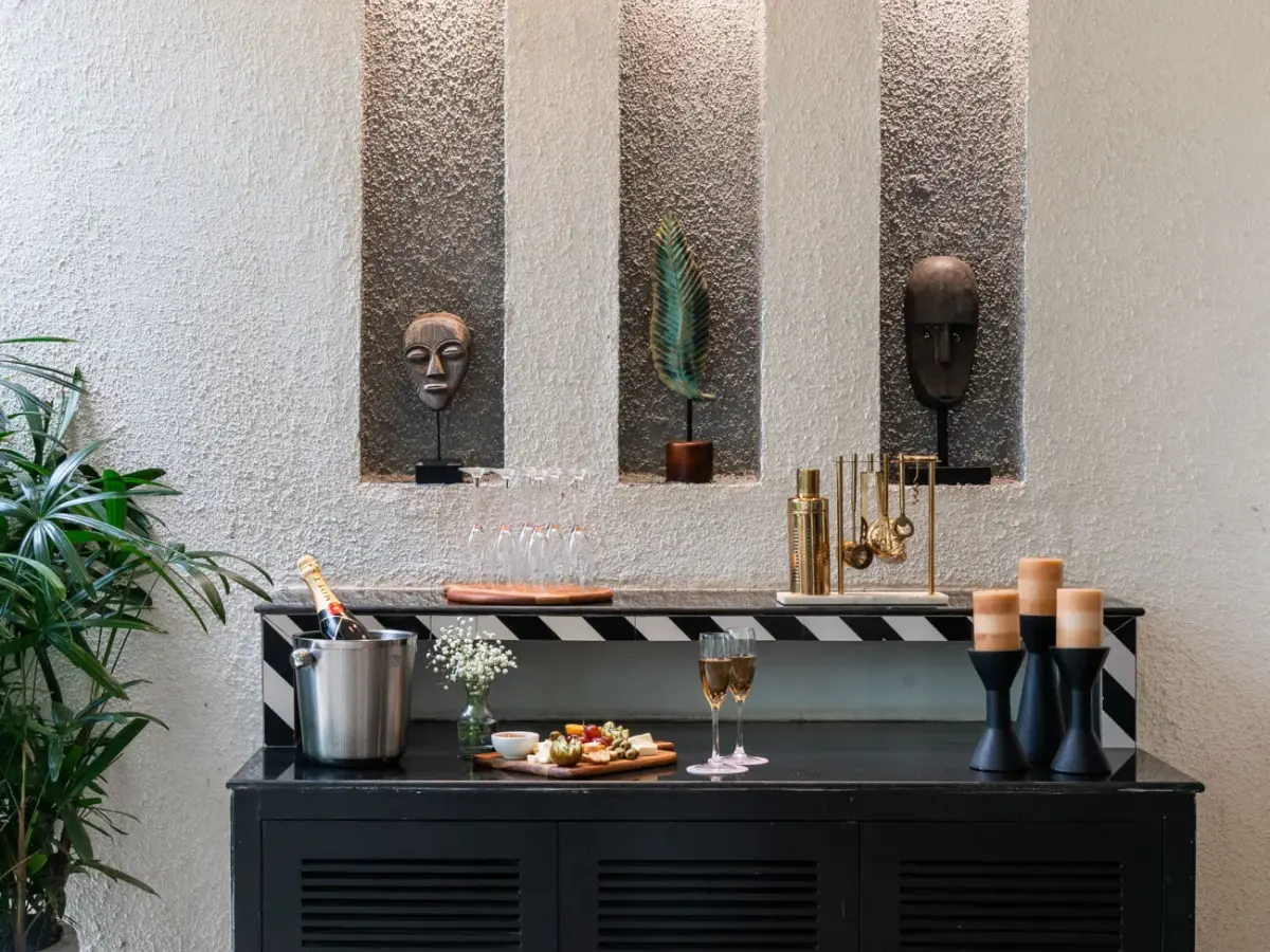 Outdoor Bar | Siena Villa B by Lohono Stays