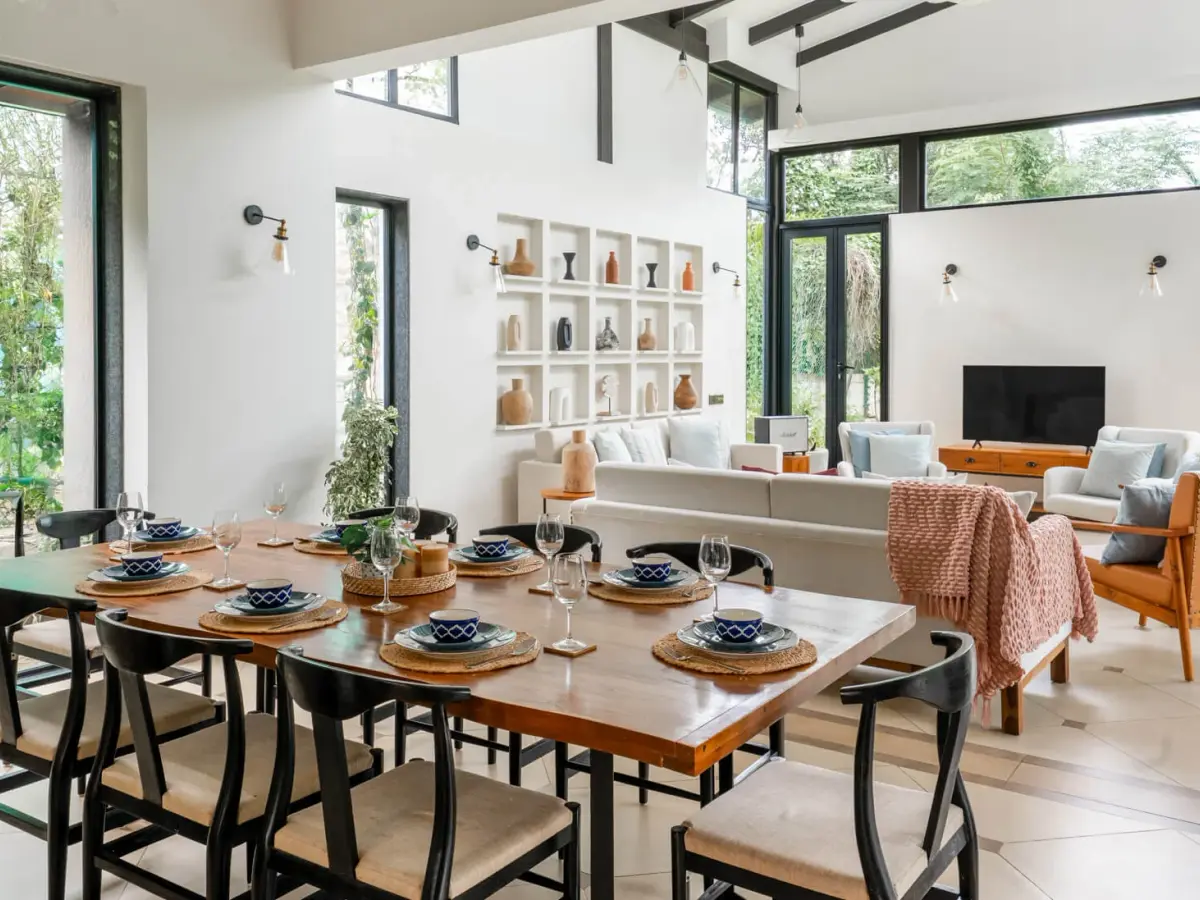 Dining & Living Area | Villa In Alibaug - Siena Villa B