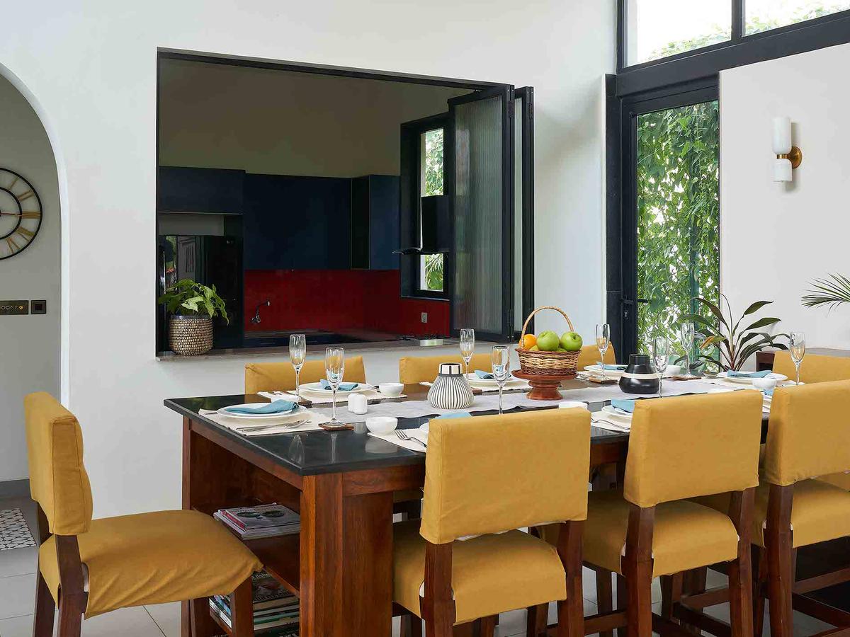 Dining Area with Kitchen View - Sienna | Lohono Stays