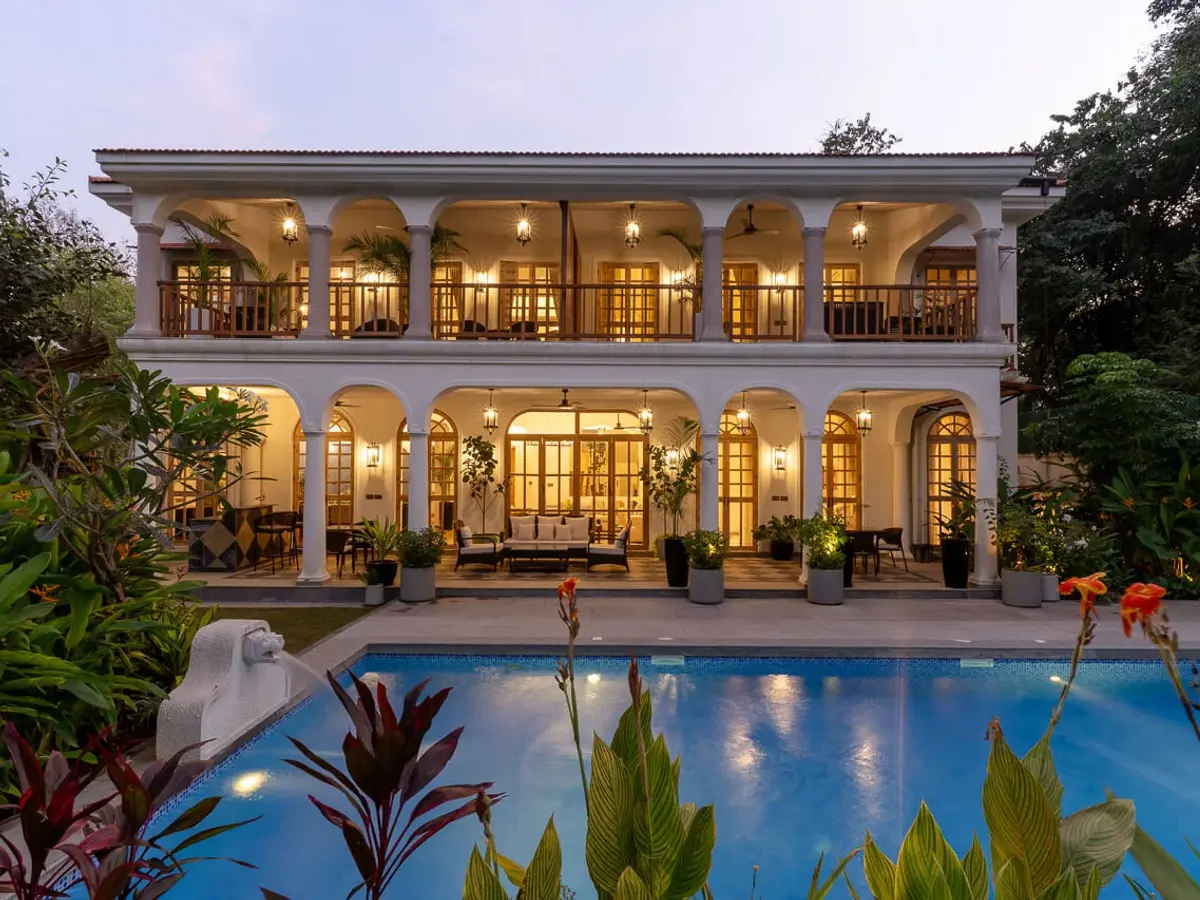 Night Facade | Villa Floresta by Lohono Stays