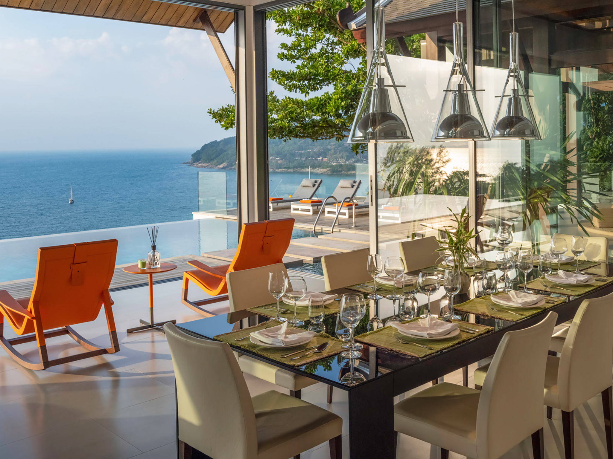 Villa Chan Paa - Dining area with breathtaking view
